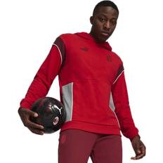 Puma Unisex Jumpers Puma Ac Milan Ftblarchive Hoodie Red Man