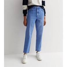 New Look Blue Slim Fit Denim Mom Jeans