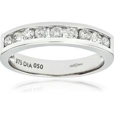 Diamant L'Eternel Womens 9ct White Gold Channel Set eternity Ladies Ring