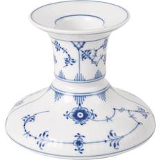 Royal Copenhagen Musselmalet Riflet White/Blue Candle Holder 7.5cm