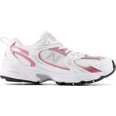 White Running Shoes New Balance Little Kid's 530 - White with Pink Sugar