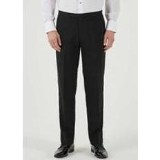 Skopes Cavendish Classic Tuxedo Trousers Black, Black, 44, Inside Leg Regular, Men inside leg REGULAR,44