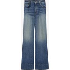 Nili Lotan Nadege Distressed Wide Leg Jeans