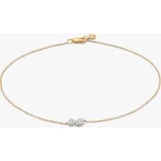 Monica Vinader Diamond Chain Bracelet, Gold