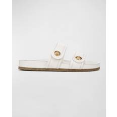 Veronica Beard Percey Leather Dual Slide Sandals