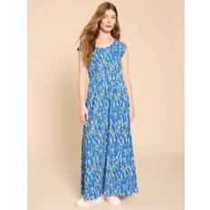 Blue - Women Dresses White Stuff Darcie Abstract Print Jersey Maxi Dress, Blue/Multi