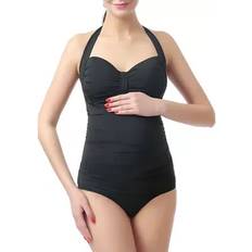 Kimi + Kai Dana Maternity Upf One Piece Swimsuit Black