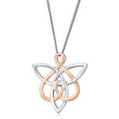 Clogau Fairies of the Mine White Topaz Sterling Silver Pendant Necklace Silver