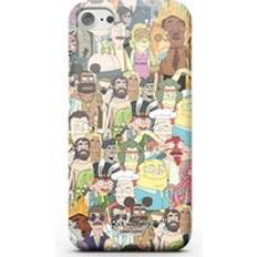 Rick and Morty Interdimentional TV Characters Phone Case for iPhone Samsung S8 Snap Case Gloss