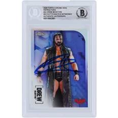 Topps Drew McIntyre WWE Autographed 2020 Chrome Refractors #23 Beckett Fanatics Witnessed Authenticated Card