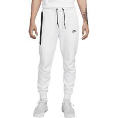 Men - White Trousers & Shorts Nike Sportswear Tech Fleece Joggers Men - Birch Heather/Black