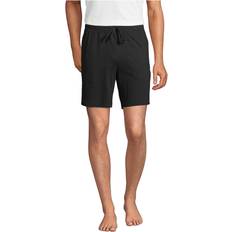 Lands' End Men Shorts Lands' End Men's Big & Tall Knit Jersey Pajama Shorts Black