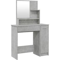 Rectangular Dressing Tables vidaXL Makeup Concrete Grey Dressing Table 35x86.5cm