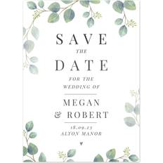 Personalised Memento Company Cards & Invitations Wedding Save the Dates 36pcs