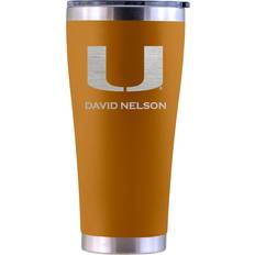 The Memory Company Miami Hurricanes Personalized 30oz Laser Etched Canyon Tumbler