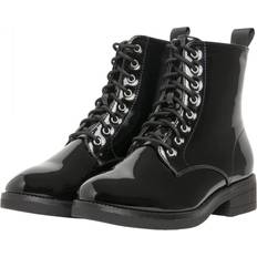 Urban Classics Stiefelette Schwarz Flacher Absatz