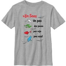 Fifth Sun Kid's Dr. Seuss One Fish Two Fish Red Fish Blue Fish Spanish Graphic Tee - Athletic Heather