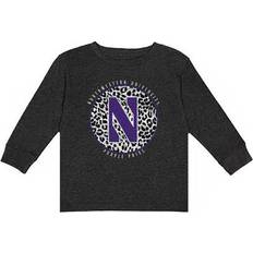 Gameday Couture Girls Toddler Charcoal Northwestern Wildcats Call the Shots Long Sleeve T-Shirt