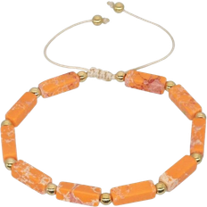 Onbuy Cube Fantasy Woven Bracelet - Gold/Orange