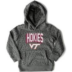 Gameday Couture Girls Youth Black Virginia Tech Hokies Running Wild Leopard Print Pullover Hoodie