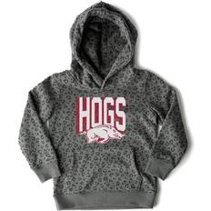 Gameday Couture Girls Youth Black Arkansas Razorbacks Running Wild Leopard Print Pullover Hoodie