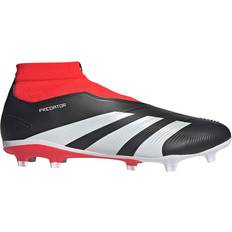 Football Shoes Adidas Predator League Laceless Firm Ground - Core Black/Cloud White/Solar Red