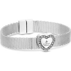 Lipsy Gift Mesh Bracelet with Heart Logo