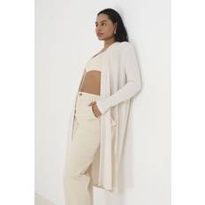 White Cardigans Brave Soul 'Nellie' Ribbed Oversized Lounge Cardigan Ivory