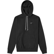 Nike Men's Solo Swoosh Fleece Pullover Hoodie - Black/White