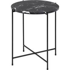 Nordic Home Ruber Black Small Table 42cm