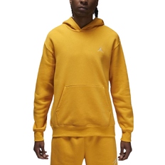 Nike Men's Jordan Brooklyn Fleece Printed Pullover Hoodie - Yellow Ochre/White