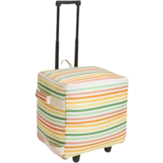 John Lewis Classic Stripe Picnic Cooler Bag with Wheels 36L