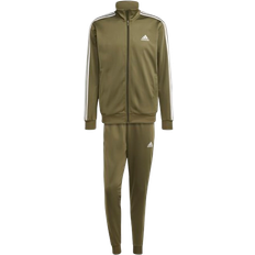 High Collar Jumpsuits & Overalls adidas Men Sportswear Basic 3-Stripes Tricot Tracksuit - Olive Strata