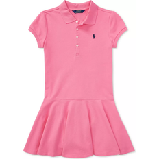 Polo Ralph Lauren Girl's Cotton Mesh Short Sleeve Polo Dress - Baja Pink