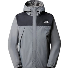 Zipper Rain Clothes The North Face Men's Antora Jacket - Smoked Pearl/TNF Black