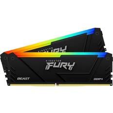 32 GB - DDR4 RAM Memory Kingston FURY Beast RGB DDR4 3200MHz 2x16GB (KF432C16BB2AK2/32)