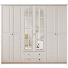 EVUHOME Maison XL 6 White Wardrobe 210x210cm