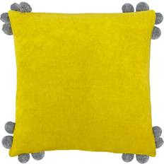 Furn Throw Cushion Cover Grey, Yellow (45x45cm)