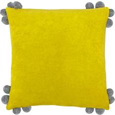 Furn Throw Cushion Cover Yellow, Grey (45x45cm)