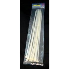 Toolzone 15 Piece 20" White Cable Ties