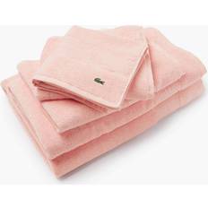 Lacoste Rose Le Croco Bath Towel Pink