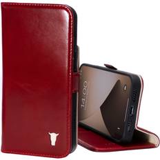 Torro iPhone 14 Pro Max Leather Case with Stand function Red