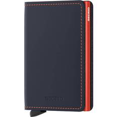 Secrid Slimwallet - Matte Night Blue & Orange