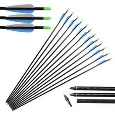 Archery Hunting Arrow with Replaceable 12pcs