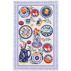 Multicoloured Towels Ulster Weavers 'Mediterranean Plates' Graphic Print Cotton Tea Kitchen Towel Multicolour