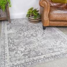 Loomed Traditional Medallion Grey