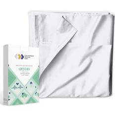 California Design Den Pure Flat 600 Thread Count Bed Sheet White (259.08x)