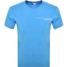 Calvin Klein T-shirts Calvin Klein Crew Neck Logo T Shirt Blue