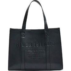 River Island Embossed Shopper Bag - Black