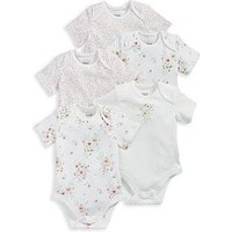 Bodysuits Children's Clothing Mamas & Papas Flower Bodysuits Set of 5 Pink PINK Newborn